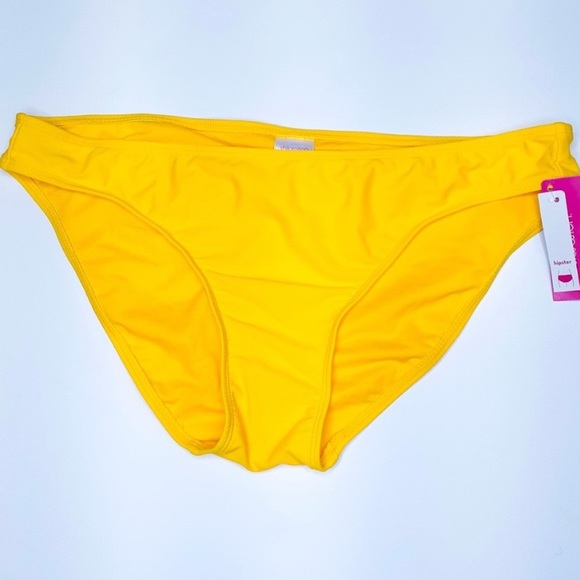 SHADE & SHORE Mauve Ribbed Side Tie Hipster Bikini Bottoms Mix & Match NWT - Picture 13 of 16